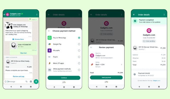whatsapp payments business india